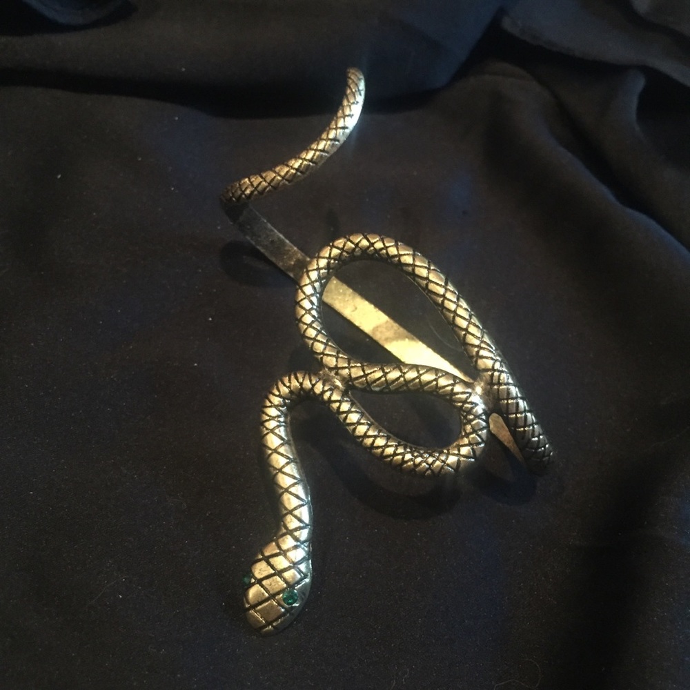 🐍 Awesome single serpent Snake hand cuff body jewelry glove 🐍 - Picture 7 of 8